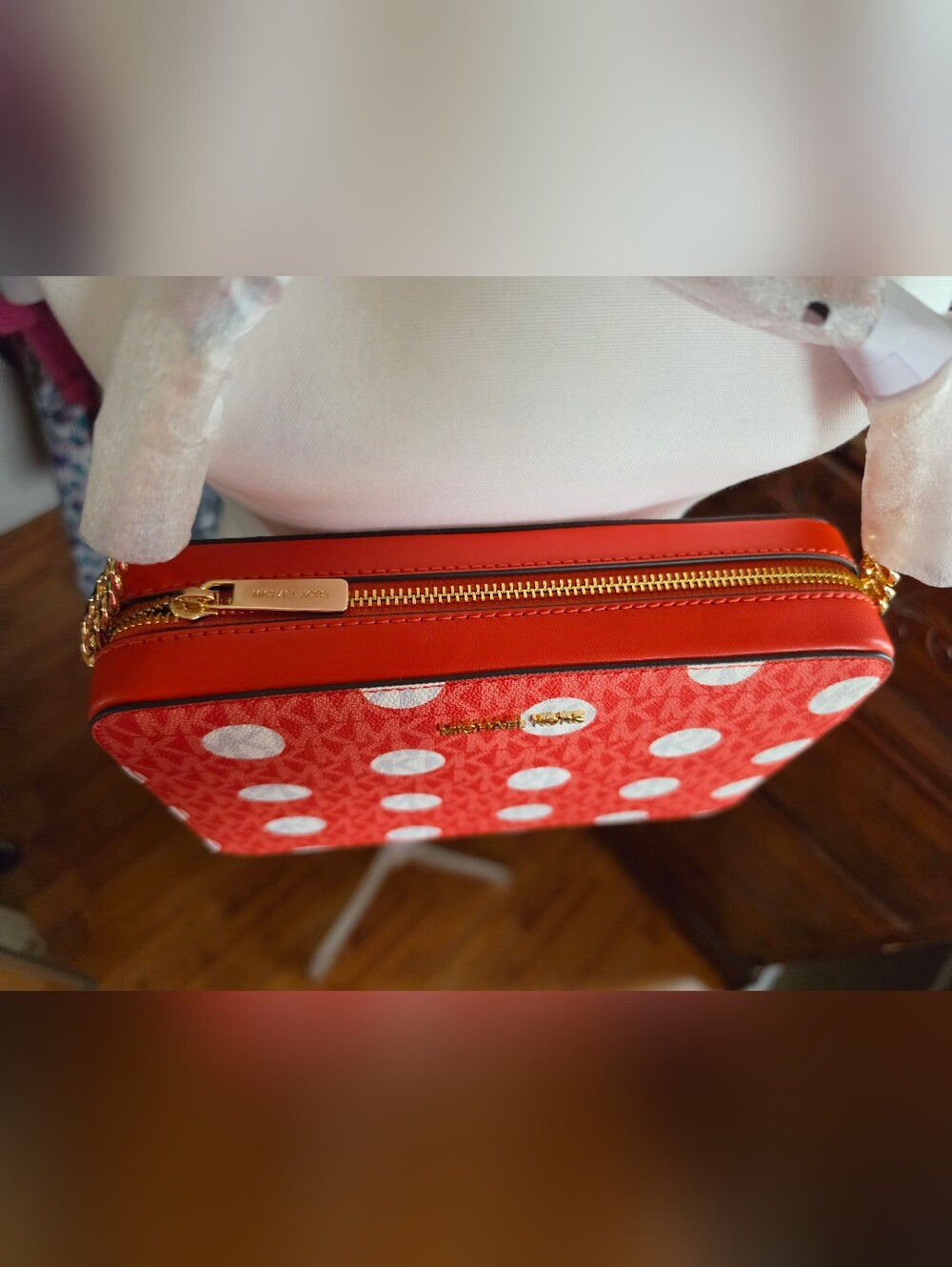 Michael Kors Jet Set Polka Dot Crossbody - Picture 7 of 14